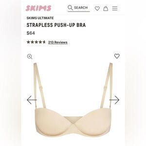 SKIMS Ultimate Strapless Push-Up Bra